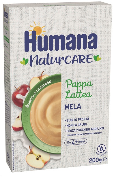 HUMANA PAPPA LATTEA MELA 200 G - Farmacia Mastrangelo 