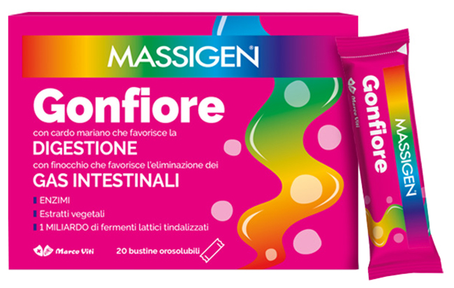 MASSIGEN GONFIORE 20 STICK PACK - Farmacia Mastrangelo 