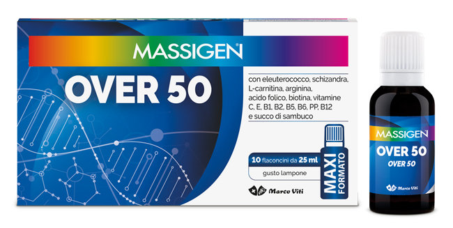 MASSIGEN OVER 50 10 FLACONI DA 25 ML - Farmacia Mastrangelo 