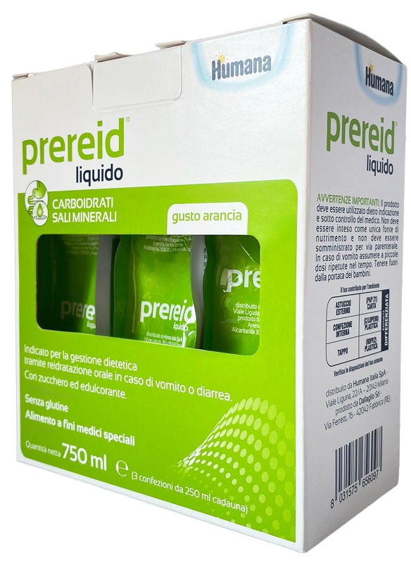 PREREID LIQUIDO 3 PEZZI DA 250 ML HUMANA - Farmacia Mastrangelo 