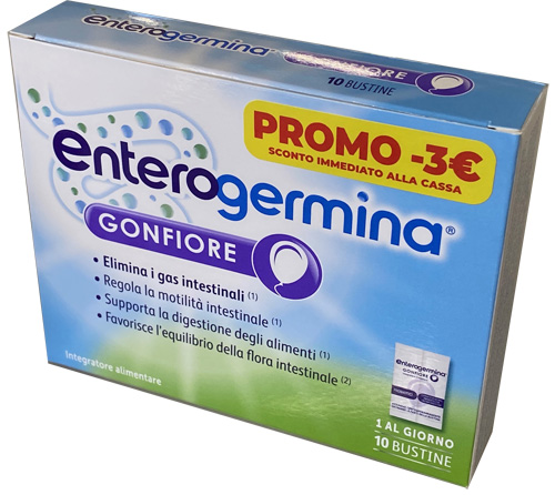 ENTEROGERMINA GONFIORE 10 BUSTINE 4 G PROMO - Farmacia Mastrangelo 