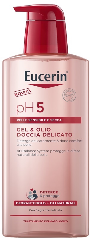 EUCERIN GEL & OLIO DOCCIA DELICATO 400 ML - Farmacia Mastrangelo 