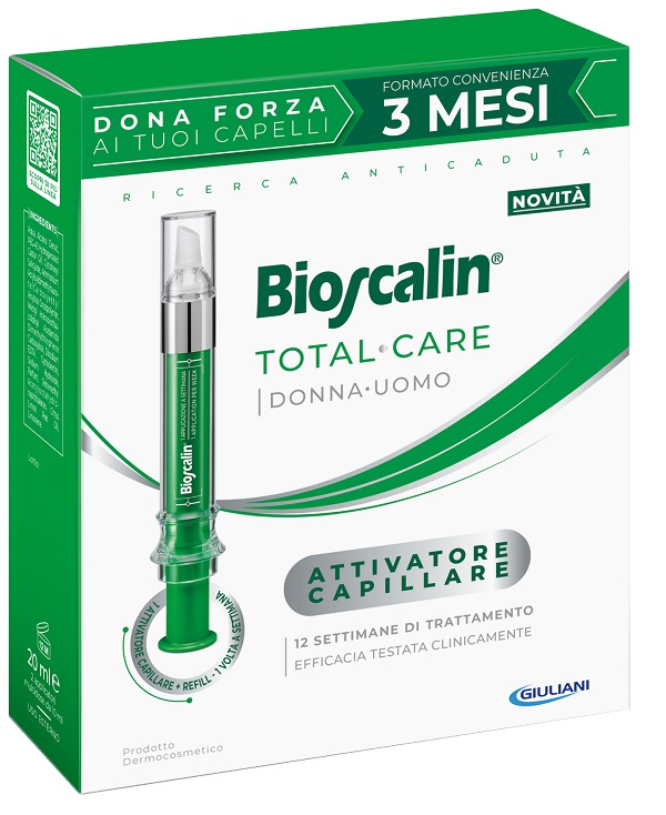BIOSCALIN TOTAL CARE ATTIVATORE CAPILLARE 2 APPLICATORI MULTIDOSE X 10 ML - Farmacia Mastrangelo 