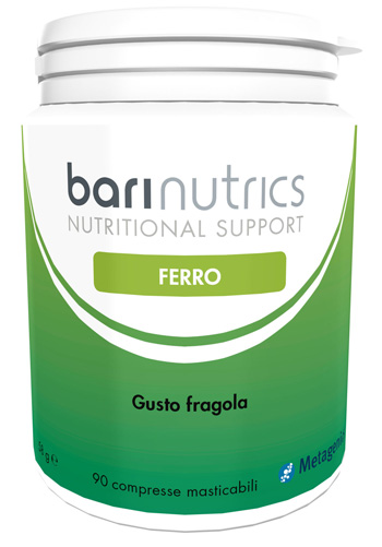 BARINUTRICS FERRO FRAGOLA ITA 90 COMPRESSE - Farmacia Mastrangelo 