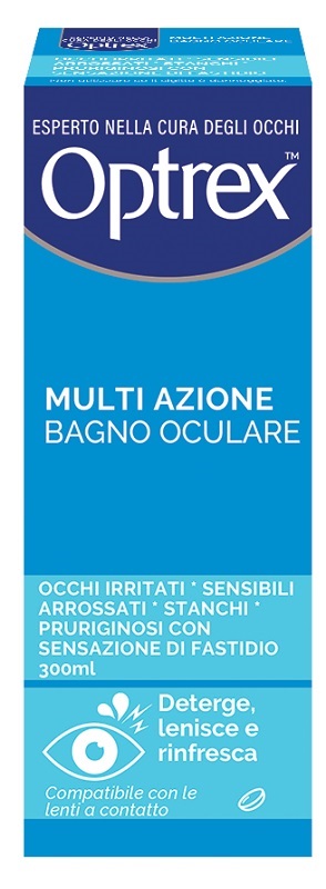 BAGNO OCULARE OPTREX MULTI AZIONE 300 ML + OCCHIERA FLESSIBILE - Farmacia Mastrangelo 