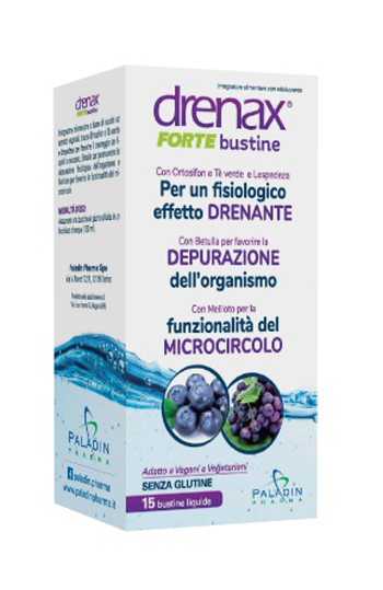DRENAX FORTE MIRTILLO E UVA 15 BUSTINE - Farmacia Mastrangelo 