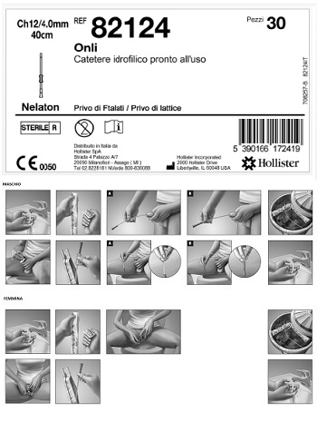 CATETERE IDROFILICO ONLI PRONTO ALL'USO 40 CM CH 12 30 PEZZI - Farmacia Mastrangelo 