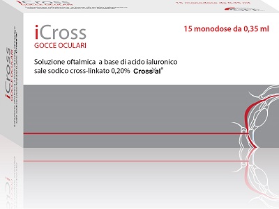 ICROSS SOLUZIONE OFTALMICA ACIDO IALURONICO CROSS-LINKATO 0,2% 15 MONODOSI DA 0,35 ML - Farmacia Mastrangelo 