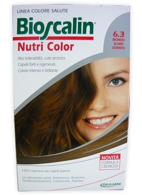 BIOSCALIN NUTRI COLOR 6,3 BIONDO SCURO DORATO SINCROB 124 ML - Farmacia Mastrangelo 
