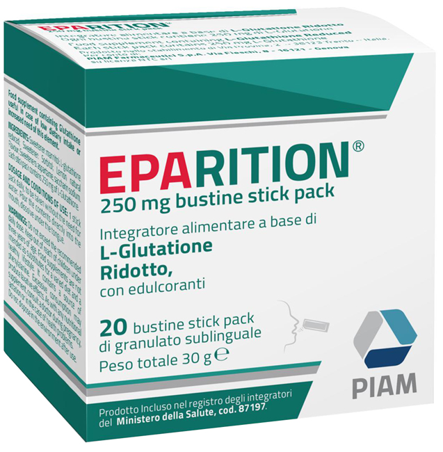 EPARITION 20 BUSTINE STICK PACK DA 250 MG DI GRANULATO SUBLINGUALE - Farmacia Mastrangelo 