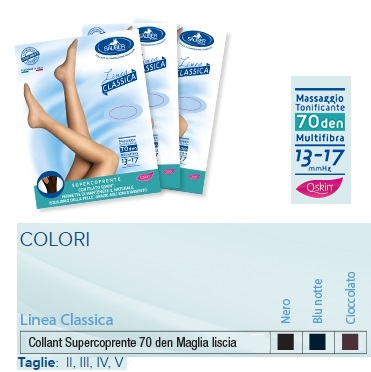 SAUBER COLLANT 70 DENARI SUPER COPRENTE MAGLIA LISCIA CIOCCOLATO 2 LINEA CLASSICA - Farmacia Mastrangelo 
