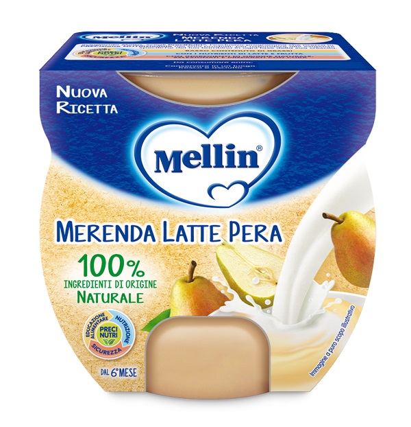 MELLIN MERENDA LATTE PERA 2 X 100 G - Farmacia Mastrangelo 