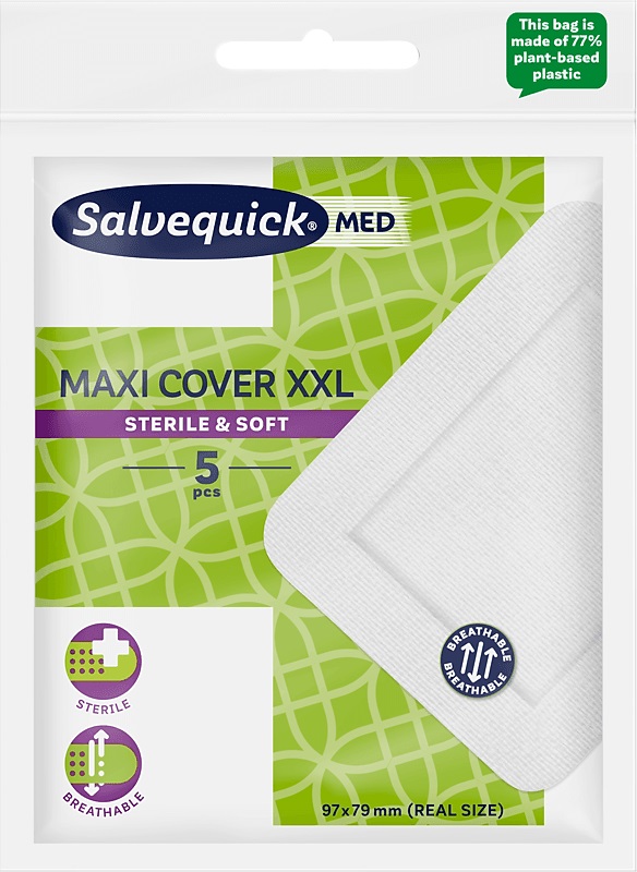 CEROTTO SALVELOX MED MAXI COVER XXL 97X79MM 5 PEZZI - Farmacia Mastrangelo 