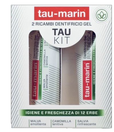 TAU MARIN DENTIFRICIO RINFRESCANTE RICARICA TAU KIT 2X20ML - Farmacia Mastrangelo 