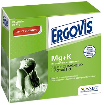 ERGOVIS MG+K SENZA ZUCCHERO 20 BUSTINE 5 G - Farmacia Mastrangelo 