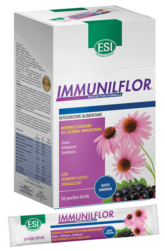 ESI IMMUNILFLOR POCKET DRINK 16 POCKET DRINK - Farmacia Mastrangelo 