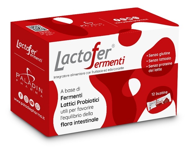 LACTOFER FERMENTI 12 BUSTINE OROSOLUBILI - Farmacia Mastrangelo 