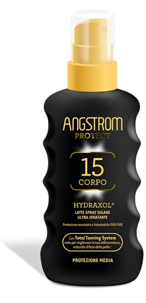 ANGSTROM PROTECT HYDRAXOL LATTE SPRAY SOLARE PROTEZIONE 15 175 ML - Farmacia Mastrangelo 
