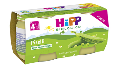 HIPP BIO OMOGENEIZZATO PISELLI 2X80 G - Farmacia Mastrangelo 