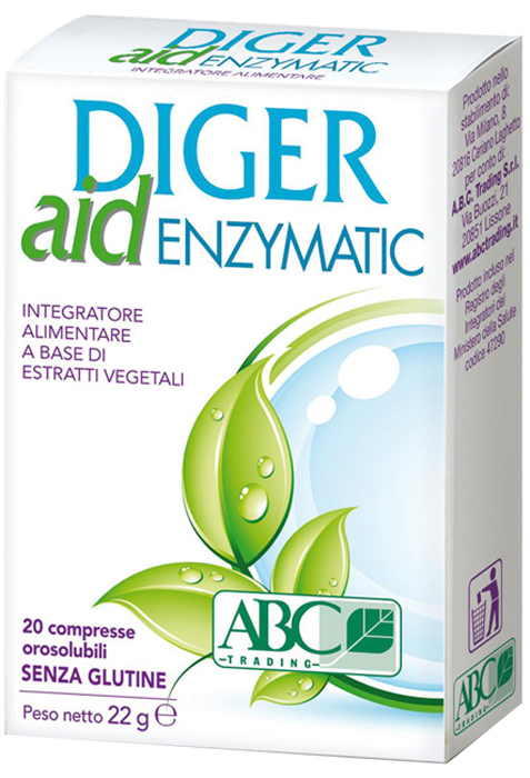 DIGER AID ENZYMATIC 20 COMPRESSE - Farmacia Mastrangelo 