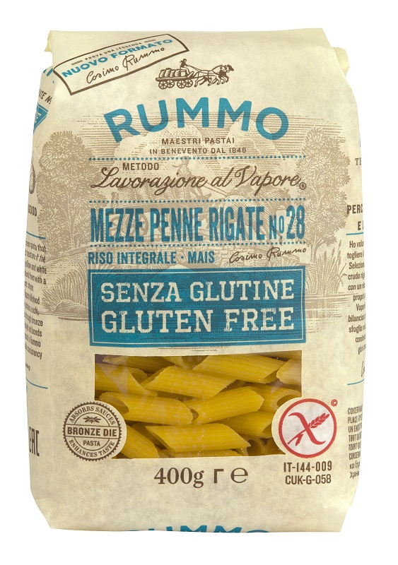 RUMMO MEZZE PENNE RIGATE N28 RISO INTEGRALE E MAIS 400 G - Farmacia Mastrangelo 