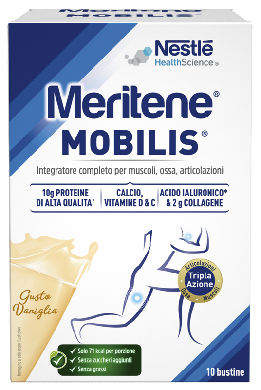 MERITENE MOBILIS GUSTO VANIGLIA 10 BUSTINE DA 21 G - Farmacia Mastrangelo 