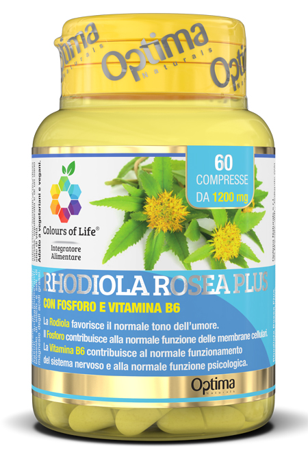 COLOURS OF LIFE RHODIOLA ROSEA PLUS 60 COMPRESSE 1200 MG - Farmacia Mastrangelo 
