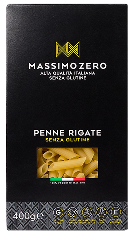MASSIMO ZERO PENNE RIGATE 400 G - Farmacia Mastrangelo 