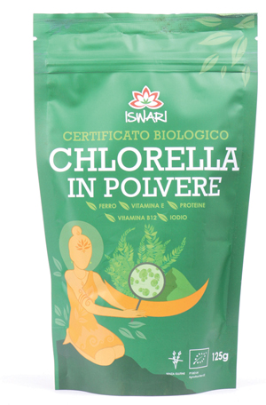 CHLORELLA POLVERE BIO 125 G ISWARI - Farmacia Mastrangelo 