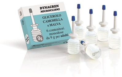 DYNACREN MICROCLISMI CAMOMILLA E MALVA 6 PEZZI DA 9 G PER ADULTI - Farmacia Mastrangelo 