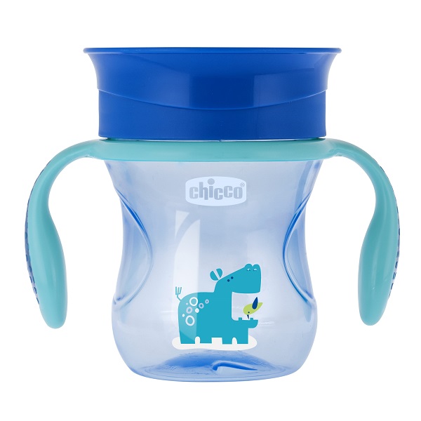 CHICCO TAZZA PERFECT 360 AZZURRA 12 MESI - Farmacia Mastrangelo 