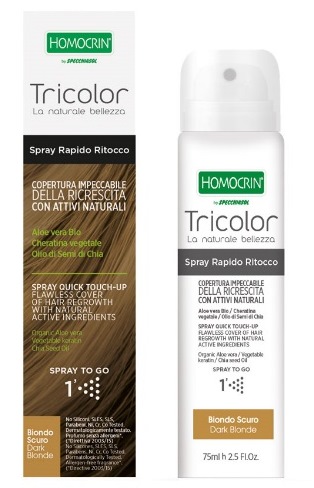 TRICOLOR SPRAY RITOCCO BIONDO SCURO 75 ML - Farmacia Mastrangelo 