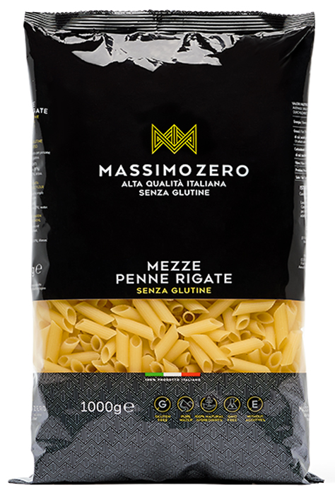 MASSIMO ZERO MEZZE PENNE RIGATE 1 KG - Farmacia Mastrangelo 