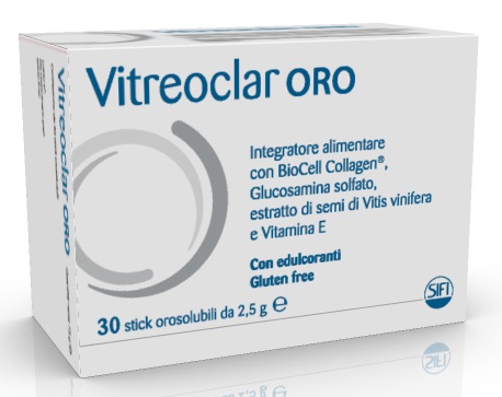 VITREOCLAR ORO 30 BUSTINE OROSOLUBILI DA 2,5 G - Farmacia Mastrangelo 