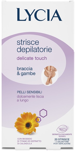 LYCIA 20 STRISCE BRACCIA/GAMBE PELLI DELICATE 12 PEZZI - Farmacia Mastrangelo 