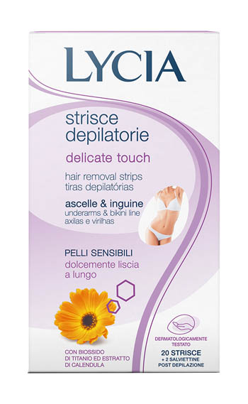 LYCIA STRISCE DEPILATORIE DELICATE TOUCH ASCELLE E INGUINE 20 PEZZI - Farmacia Mastrangelo 