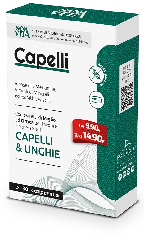 SANAVITA CAPELLI 30 COMPRESSE - Farmacia Mastrangelo 