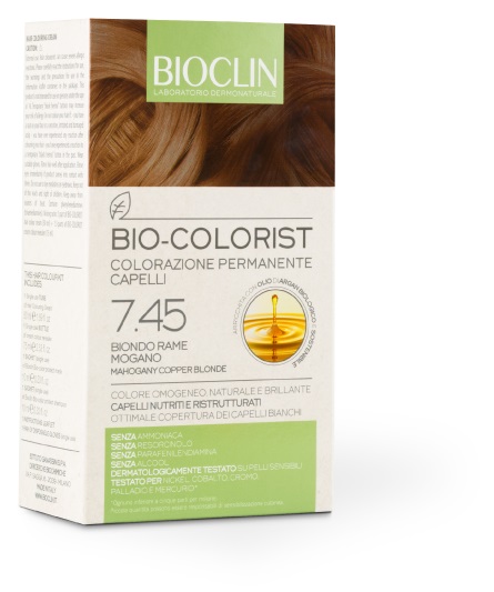 BIOCLIN BIO COLORIST 7,45 BIONDO RAME MOGANO - Farmacia Mastrangelo 