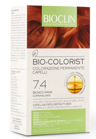 BIOCLIN BIO COLORIST 7,4 BIONDO RAME - Farmacia Mastrangelo 
