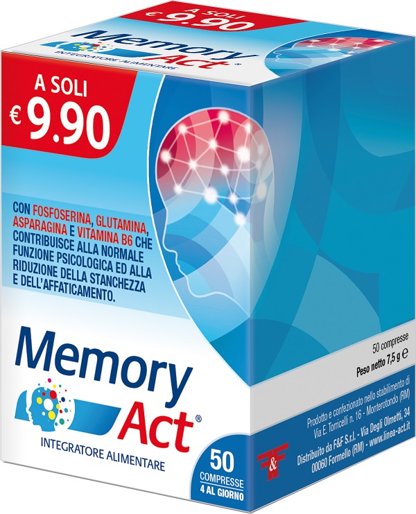 MEMORY ACT 50 COMPRESSE - Farmacia Mastrangelo 