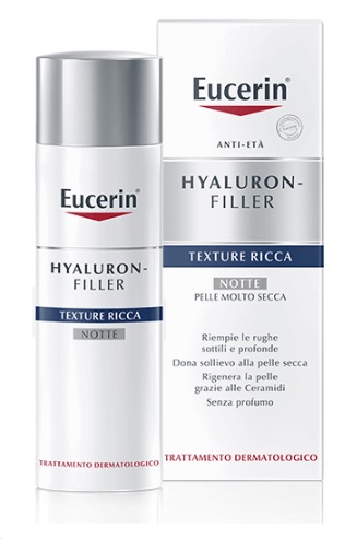 EUCERIN HYALURON+FILLER TEXTURE RICCA NOTTE 50 ML - Farmacia Mastrangelo 