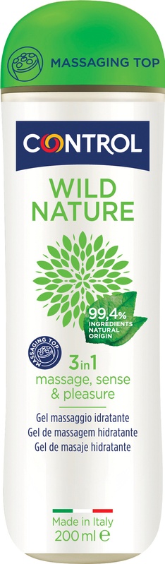CONTROL WILD NATURE MASSAGE GEL MASSAGGIO 3 IN 1 200 ML - Farmacia Mastrangelo 