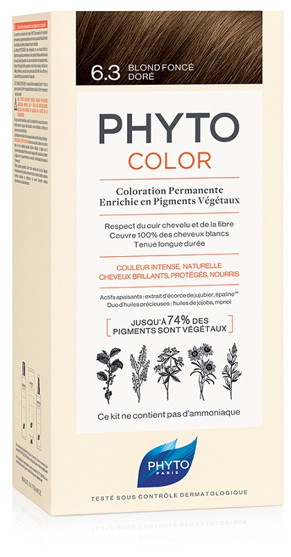 PHYTOCOLOR 6.3 BIONDO SCU DOR 1 LATTE + 1 CREMA + 1 MASCHERA + 1 PAIO DI GUANTI - Farmacia Mastrangelo 