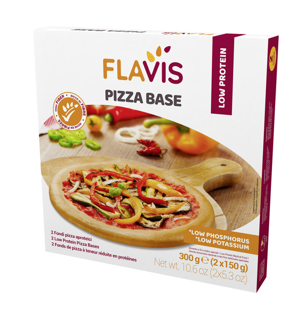FLAVIS PIZZA BASE 2 FONDI PIZZA APROTEICI DA 150 G - Farmacia Mastrangelo 