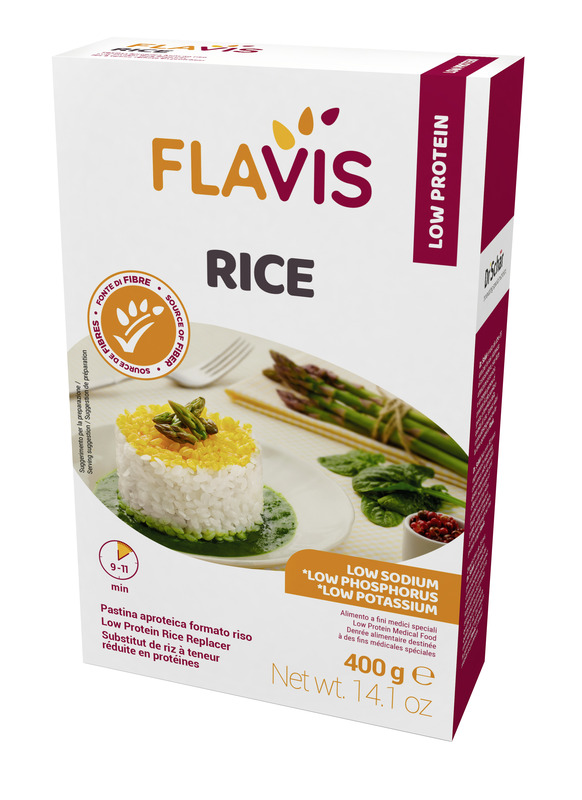 FLAVIS RICE PASTINA APROTEICA FORMATO RISO 400 G - Farmacia Mastrangelo 
