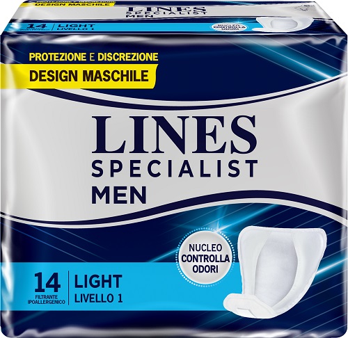 PANNOLONI LINES SPECIALIST MEN LIVELLO 1 14 PEZZI - Farmacia Mastrangelo 