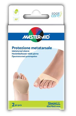 PROTEZIONE IN GEL E TESSUTO  MASTER-AID FOOTCARE PER METATARSO SMALL 2 PEZZI G2 - Farmacia Mastrangelo 