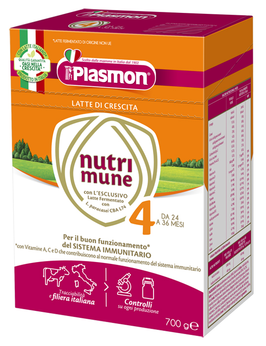 PLASMON NUTRI-MUNE LATTE STAGE 4 POLVERE 700 G - Farmacia Mastrangelo 