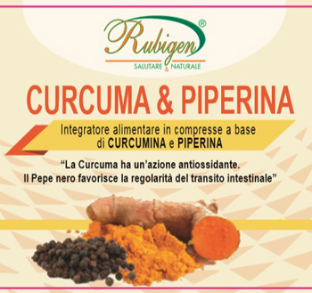 CURCUMA & PIPERINA RUBIGEN 120 COMPRESSE DA 500 MG - Farmacia Mastrangelo 