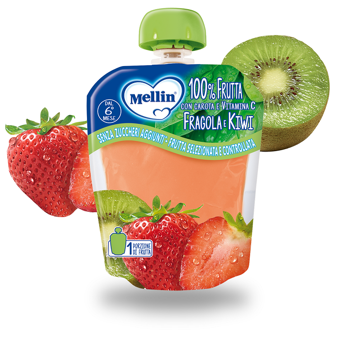 MELLIN POUCH FRAGOLA KIWI 90 G - Farmacia Mastrangelo 